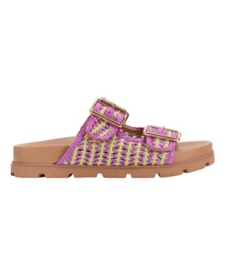 Women's Mylan Woven Buckle Straps Flat Sandals