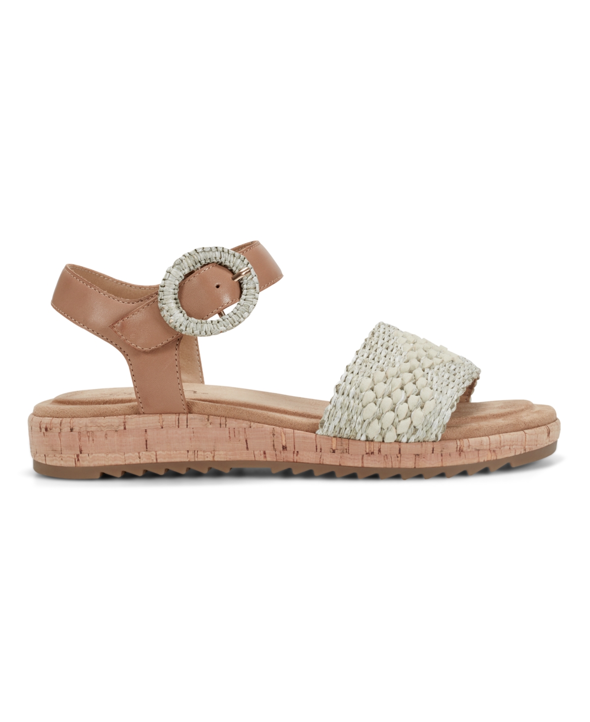 EARTH WOMEN'S PADMA WOVEN BAND ANKLE STRAP SANDALS 