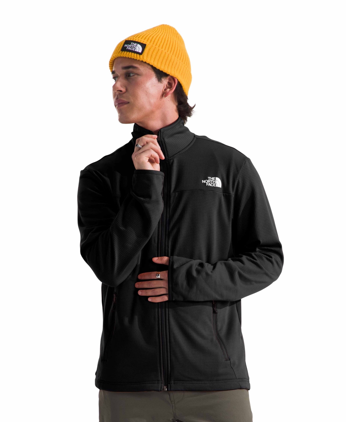 THE NORTH FACE MEN'S CEDAR TRAIL GRID FLEECE FULL ZIP JACKET 