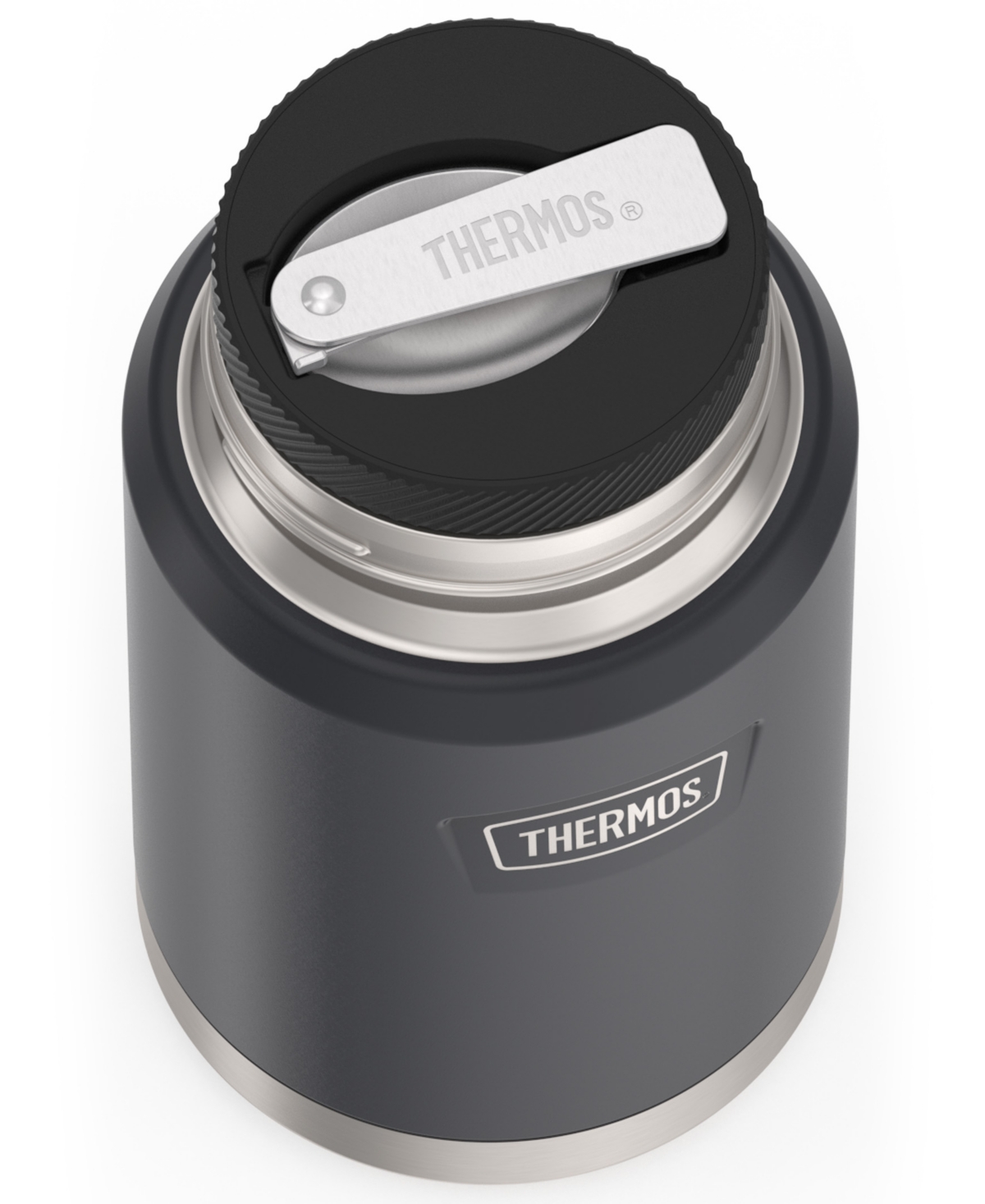 Thermos Icon Series 24 Oz. Food Jar With Spoon In Granite Gray