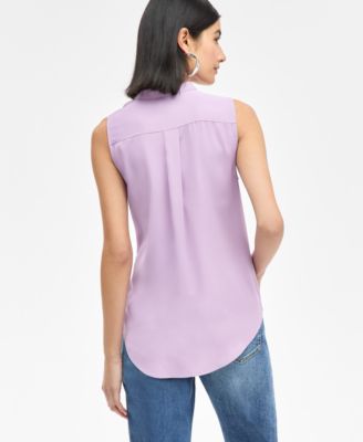 Women's V-Neck Sleeveless Top, Exclusively at Macy's