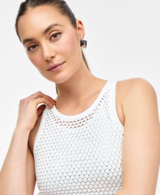 Women's Embellished Open-Knit Sweater Dress, Exclusively at Macy's