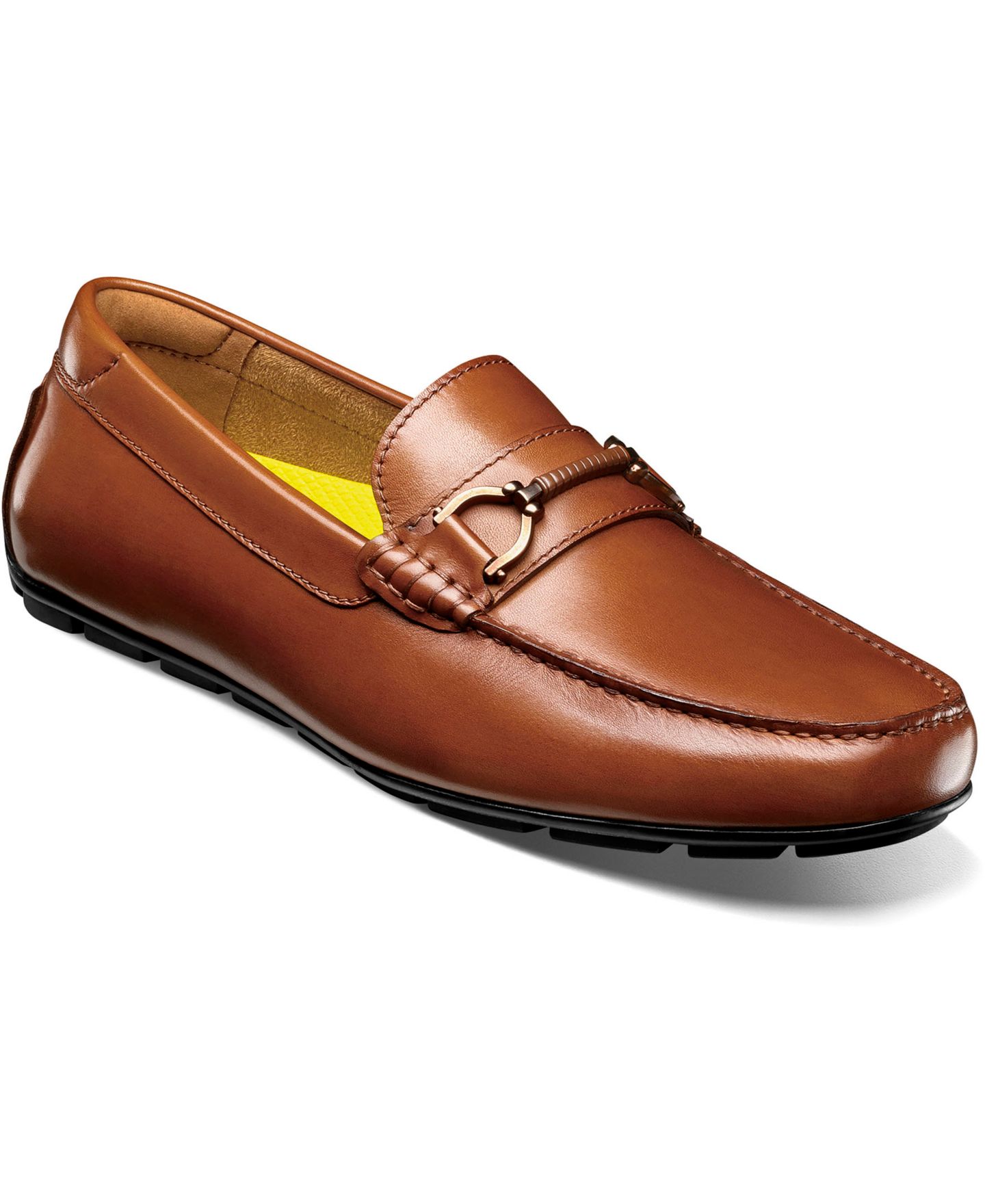 Мужские туфли Florsheim Motor Moc Toe Bit Loafer, цвет: Коньячный — фото 1