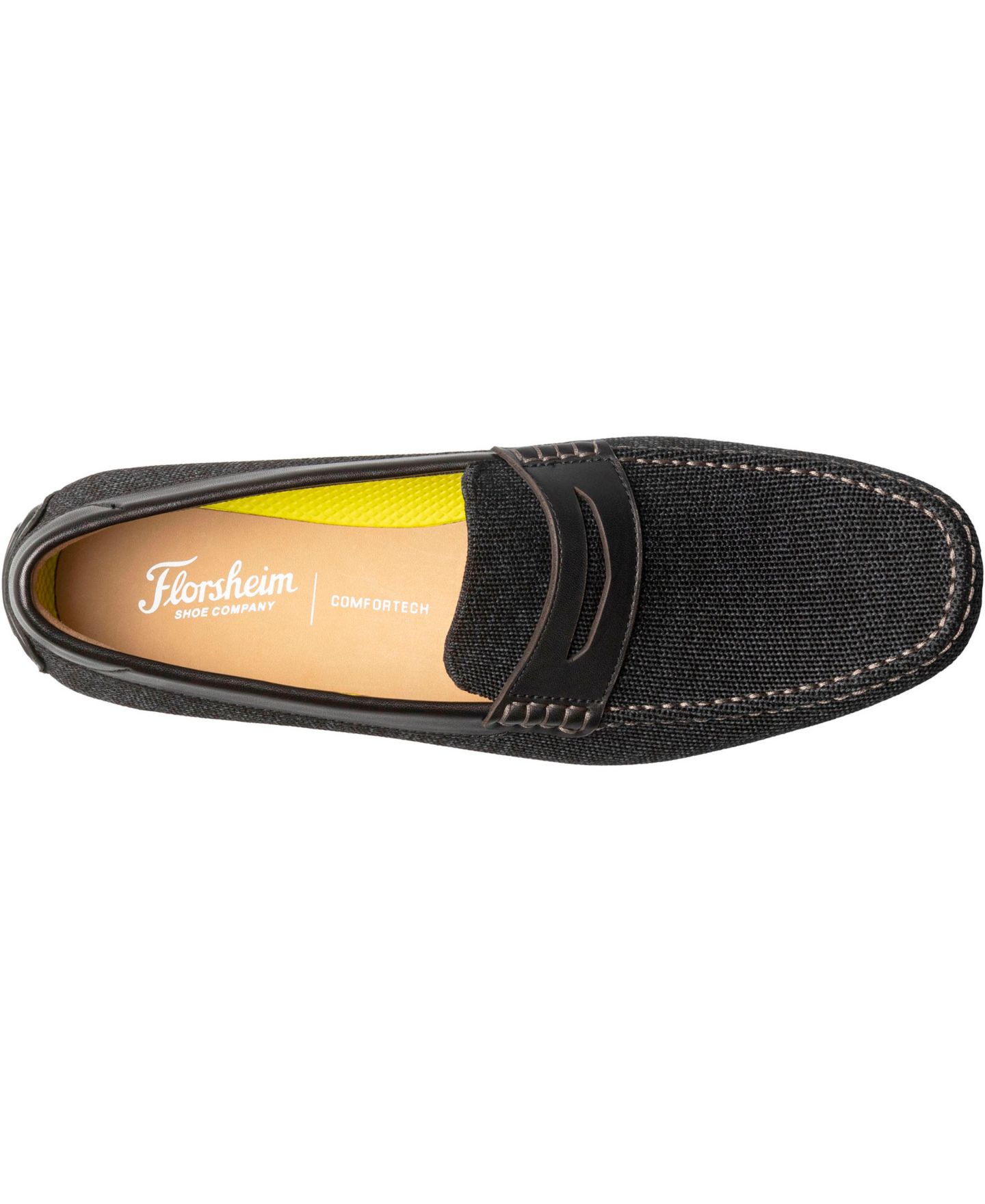 Мужские туфли Florsheim Motor Knit Moc Toe Penny Loafer, цвет: Чёрный — фото 6