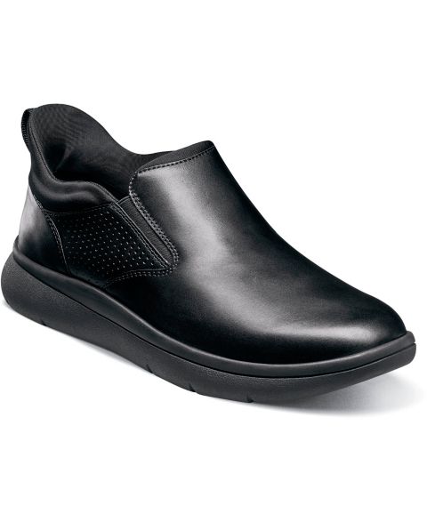 Мужские кроссовки Florsheim Fleet Plain Toe Slip On, цвет: Чёрный