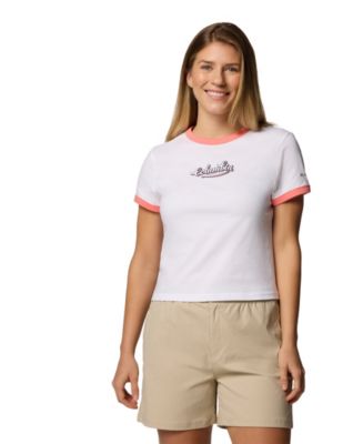 売れ筋商品|||コロンビア カットソー トップス レディース Women's Rolling Bend Graphic Ringer Top Safari, Outback Critters Women's Rolling Bend Graphic Ringer T-Shirt | Columbia