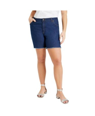 Women's Raw Hem June Fit Denim Shorts