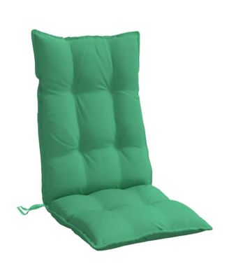 Highback Chair Cushions 2 pcs Green Oxford Fabric