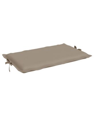Sun Lounger Cushion Taupe Oxford Fabric 73.2 in x 22.8 in x 1.6 in
