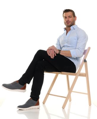 Men's Victory Street Hands-Free Slip On Technology Lightweight Mesh Oxfords