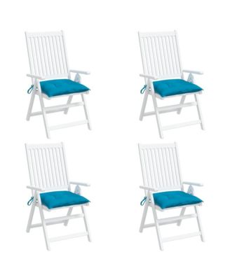 Chair Cushions 4 pcs Light Blue 15.7"x15.7"x2.8" Oxford Fabric