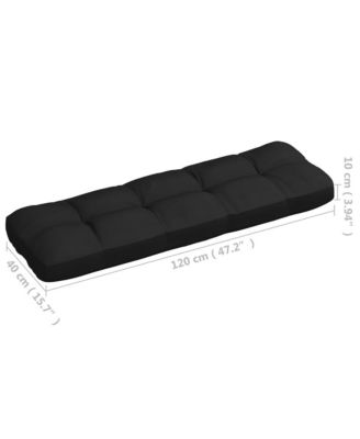 Pallet Sofa Cushions 7 pcs Black