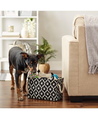 Bone Dry Collapsible Pet Storage Bin Lattice Paw Print