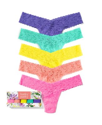 Women's Signature Lace Low Rise Thong 5 Pack