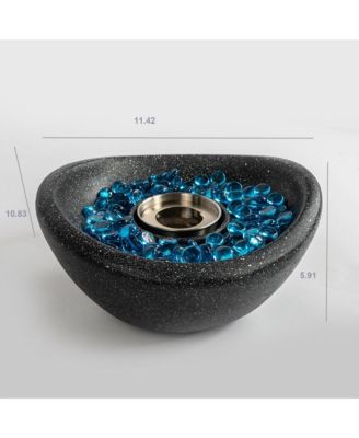 Tabletop Fire Pit, Outdoor Fire Pit, Portable Concrete Fire Pit, Outdoor Table Top Fire Pit, Mini Fire Pit Smokeless Fire Bowl