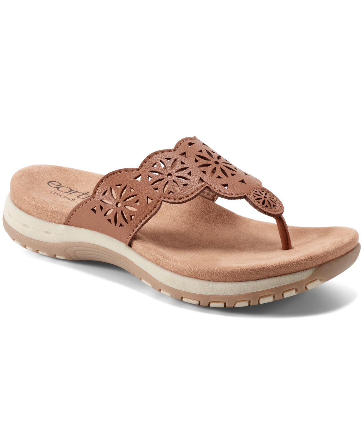 EARTH WOMEN'S SADIE T-STRAP FLAT SANDALS 