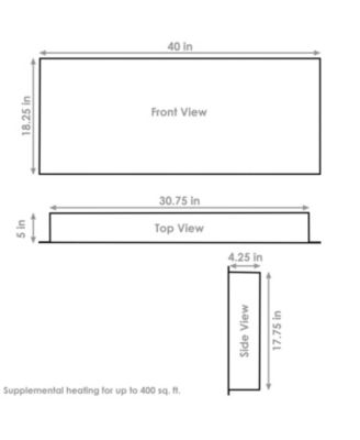 Indoor Wall-Mounted or Recesssed Installation Electric Fireplace