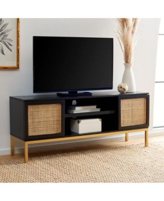 Zadie 1 Shelf Rattan Media Stand