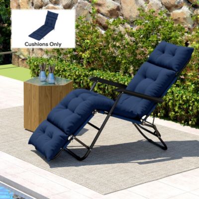 Lounge Chair Cushion Thick Outdoor Chaise Lounge Cushion
