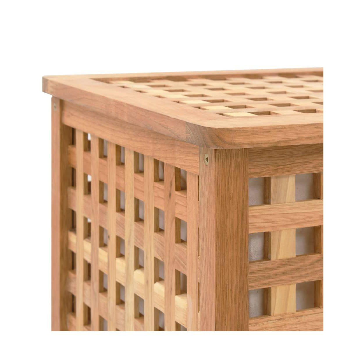 Laundry Chest 30.5"x14.8"x18.3" Solid Wood Walnut