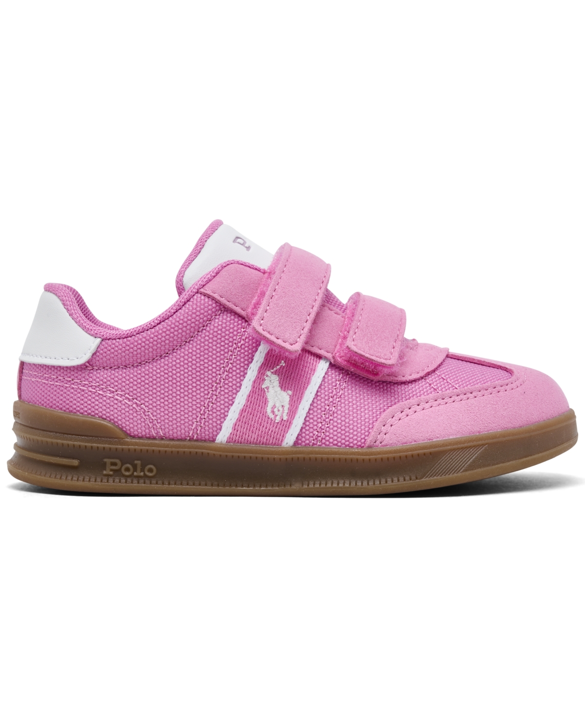 Polo Ralph Lauren Toddler Girls Heritage Court Iii T-Toe Fastening Strap Casual Sneakers from Finish Line