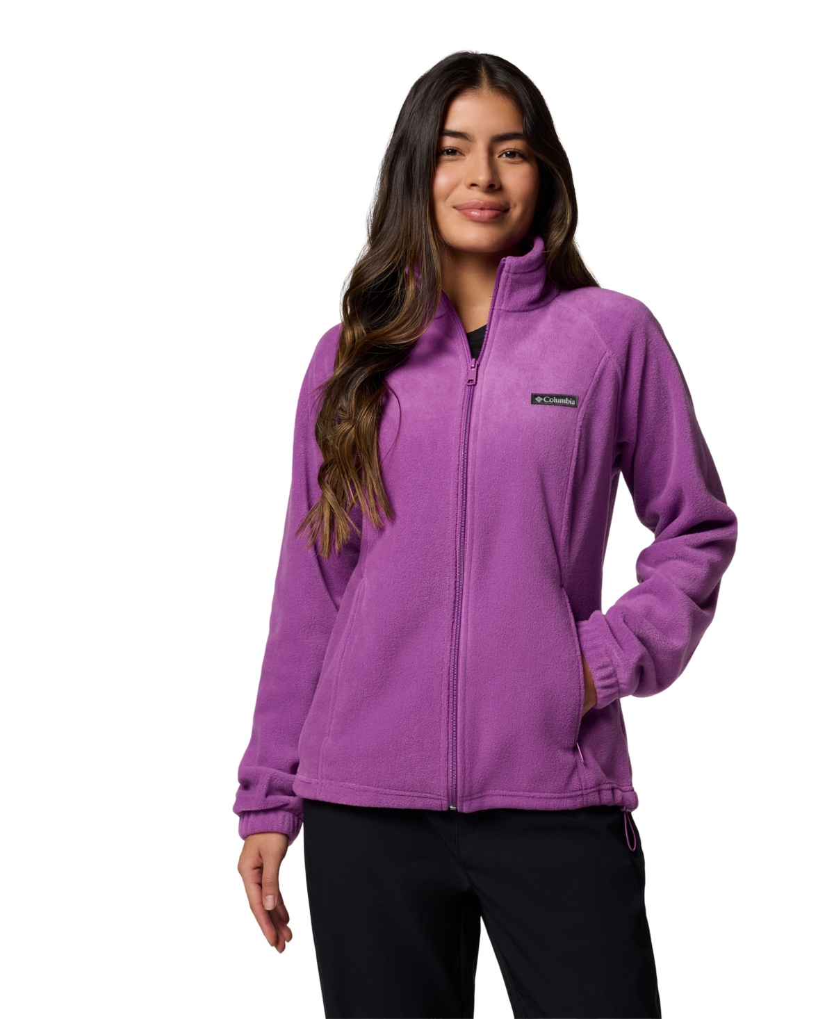 Shop Columbia Women's Benton Springs Fleece Jacket, Xs-3x In Razzle