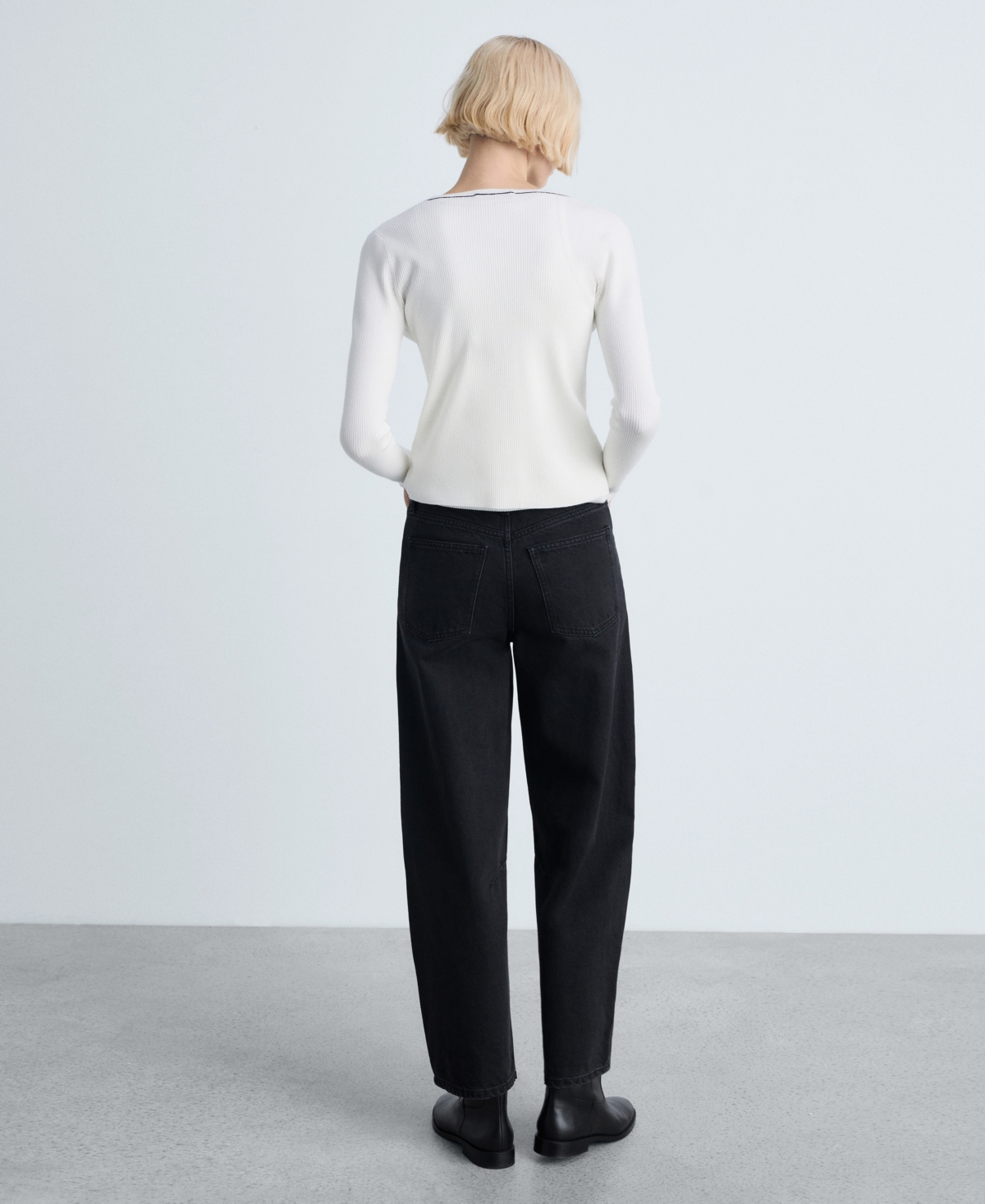 Mango V-neck Cardigan In Ecru