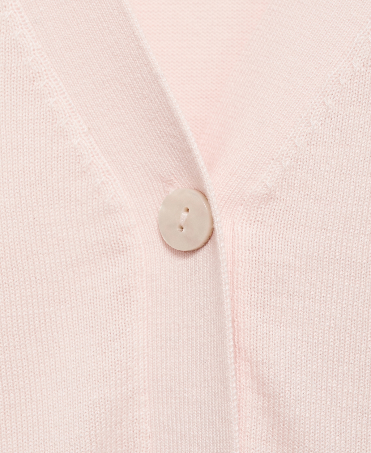 Mango Luka V-neck Cardigan In Pale Pink