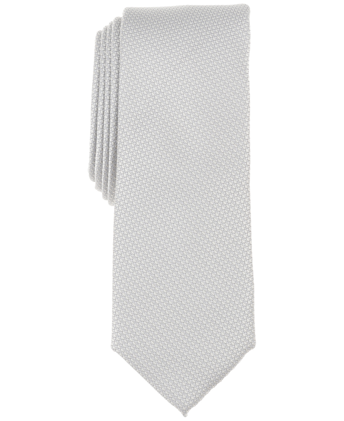 Men's Ocala Textured Tie, Exclusively at Macy's - Sliver