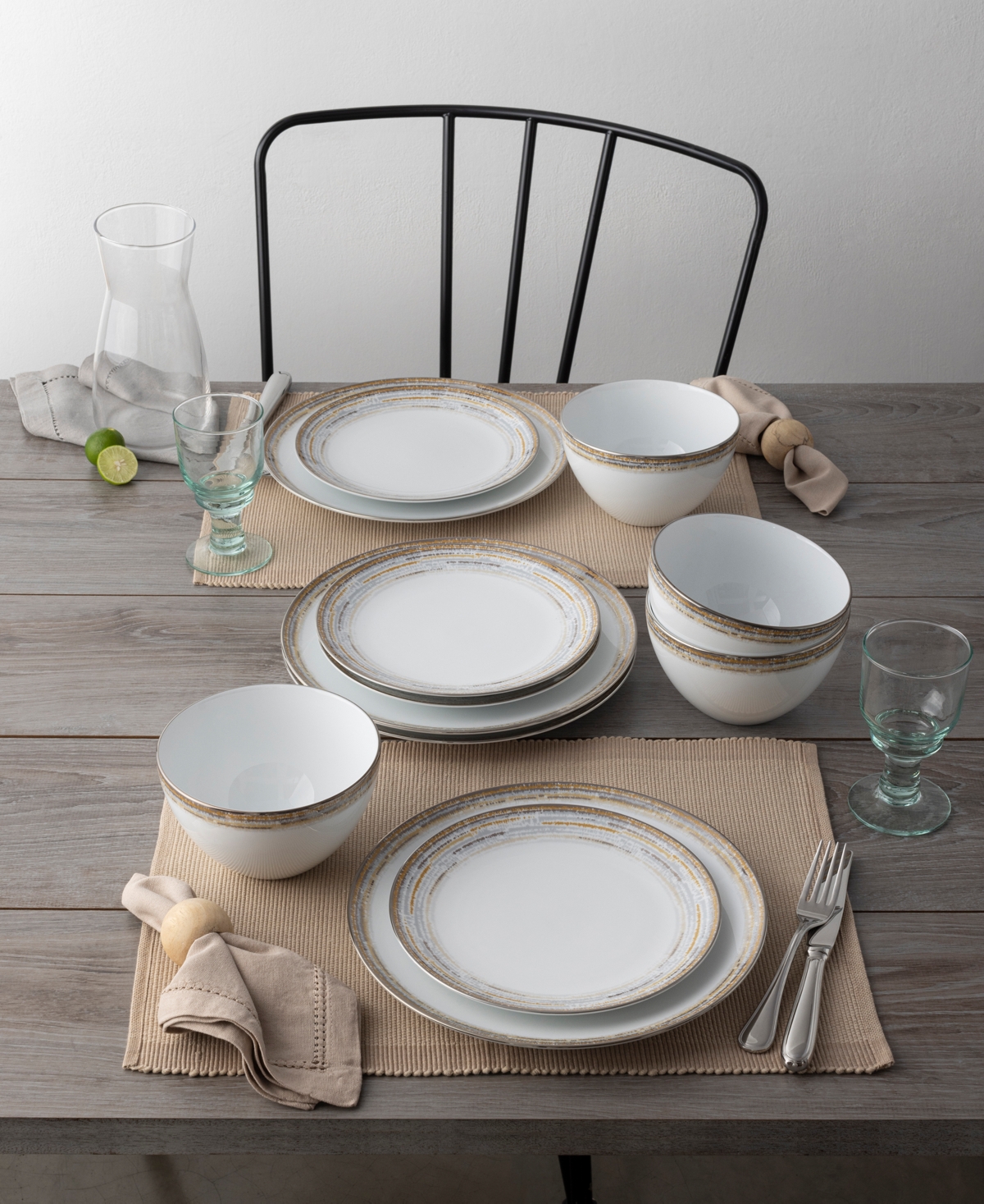 Noritake Raylan 12-Piece Dinnerware Set, Service for 4