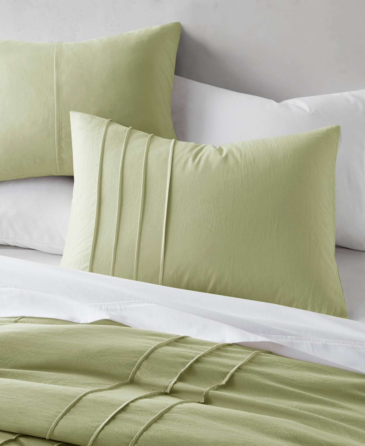 510 Design Porter Pleated 3-pc. Comforter Set, California King In Green