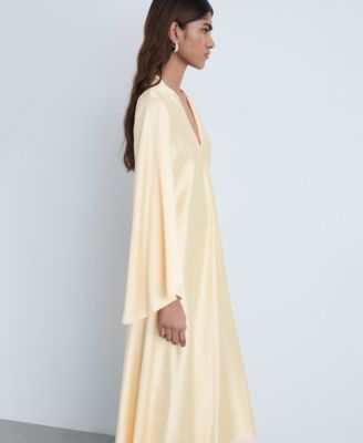 Mango Women's Flared Sleeves V-Neck Dress - Macy's