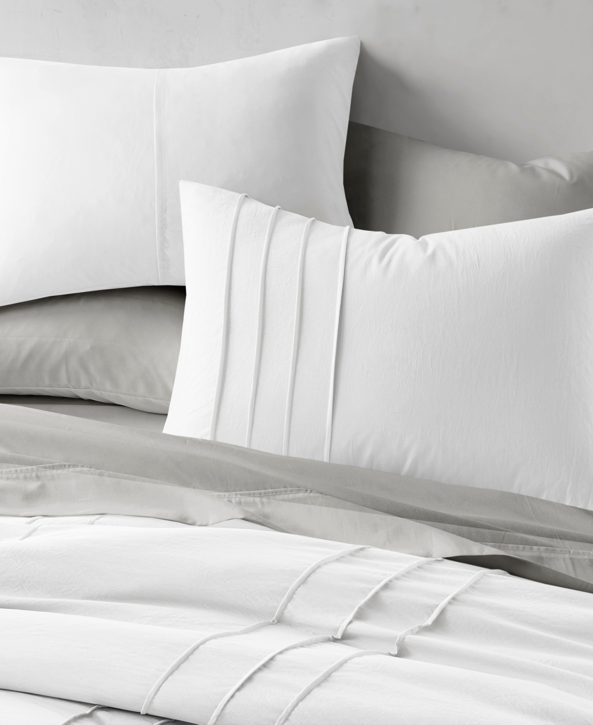 510 Design Porter Pleated 3-pc. Comforter Set, Full In White