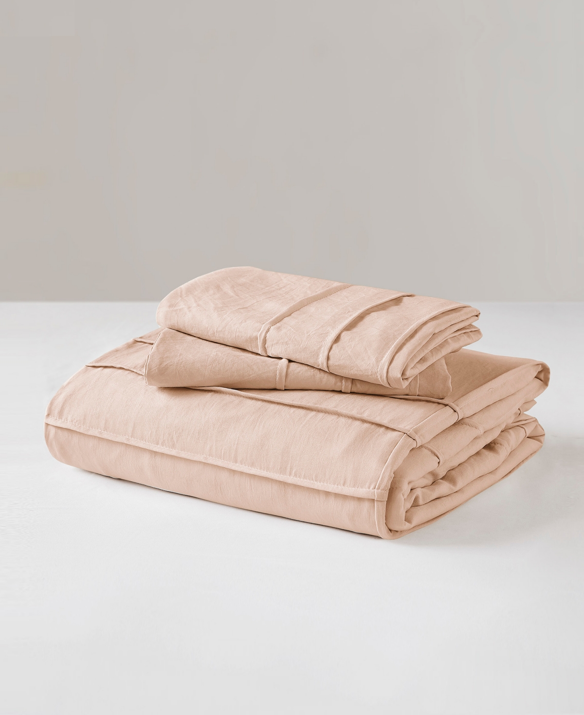510 Design Porter Pleated 3-pc. Duvet Cover Set, Full In Blush