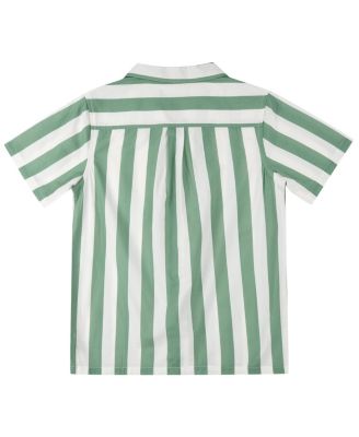 Big Boys Striped Camp Shirt
