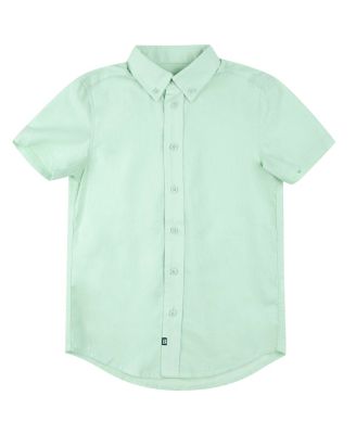 Big Boys Linen Short Sleeve Button Up Shirt