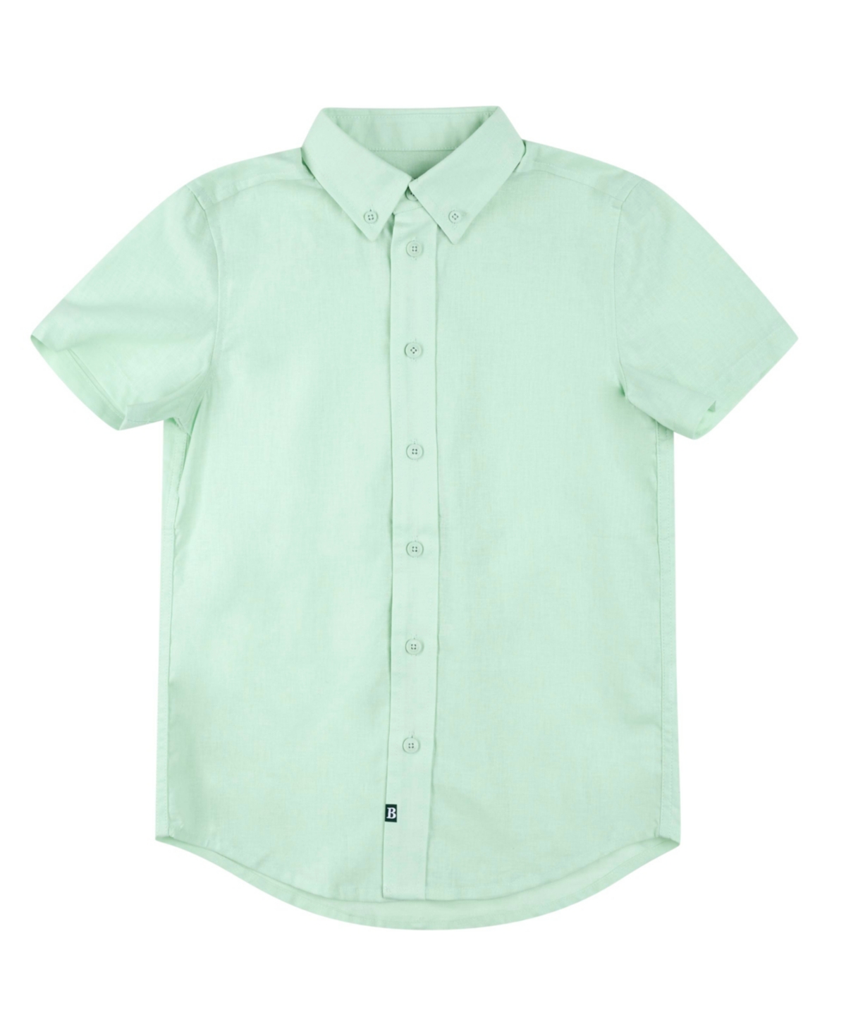 Brooks Brothers Big Boys Short Sleeve Button Up Shirt In Light Green