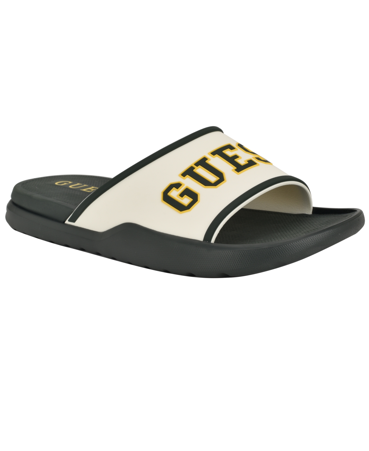 Men's Mylas Branded Slip On Fashion Slides - White, Black, Red
