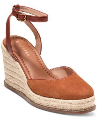 (取寄) コールハーン レディース クラウドフィール カイラ エスパドリーユ ウェッジ Cole Haan women Cloudfeel Kyra Espadrille Wedges Dutchblue Suede/Navy Blazer Leather Cole Haan Women's Cloudfeel Kyra Espadrille Wedges - Macy's