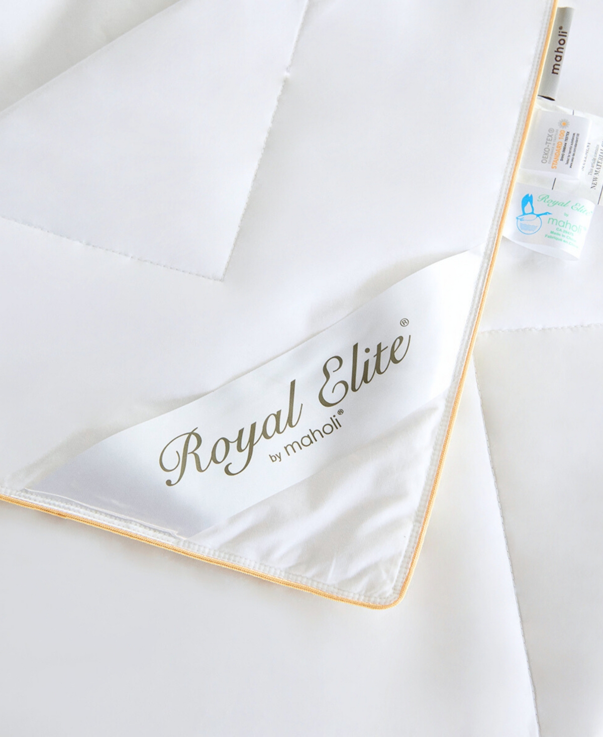 Royal Elite Lightweight Silk Comforter, Queen In White