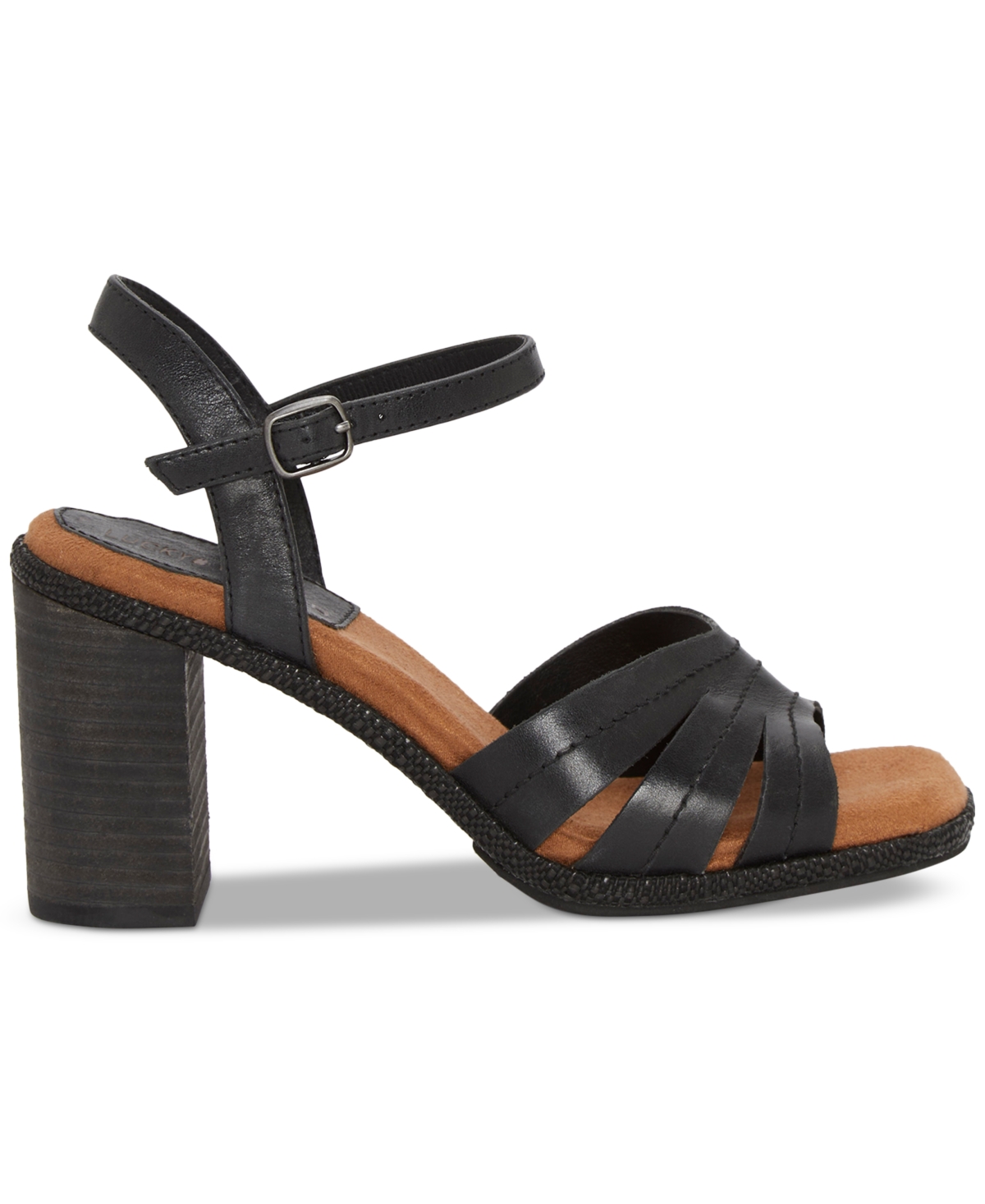 LUCKY BRAND WOMEN'S FANESA STRAPPY BLOCK-HEEL DRESS SANDALS 