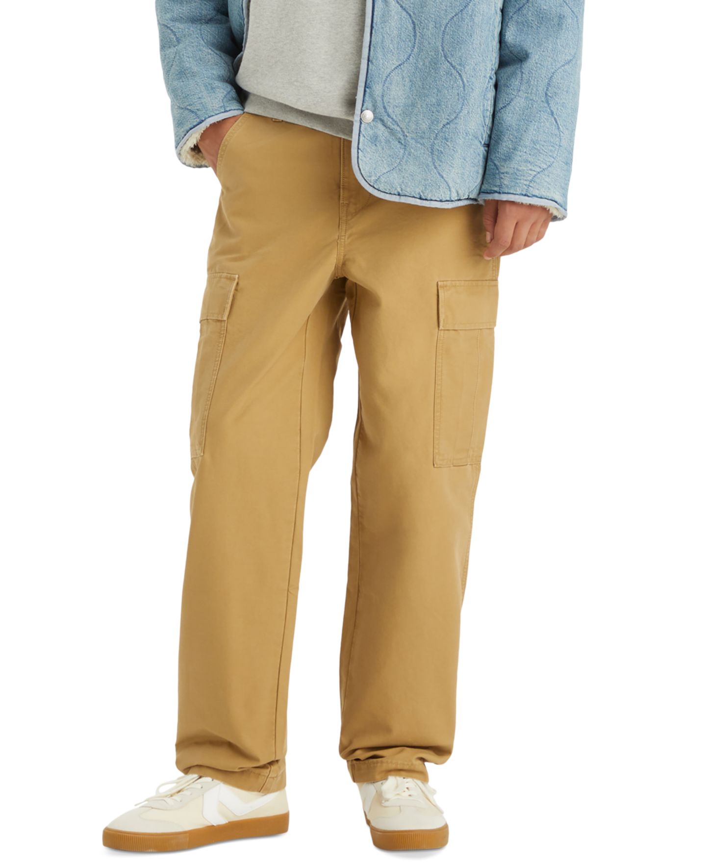 Мужские брюки Levi's XX Relaxed-Fit Straight-Leg Cargo, цвет: Хаки — фото 1