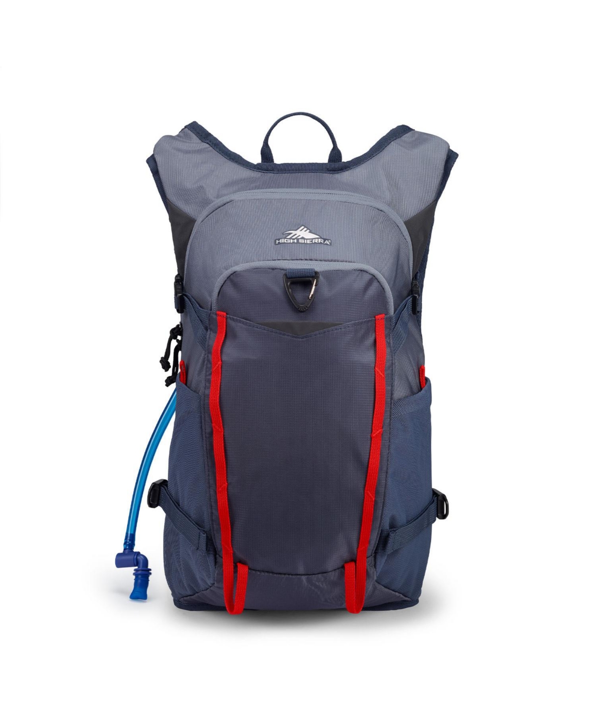 Hydrahike 2.0 16L Hydration Water Backpack with Insulated Reservoir Pocket for Hiking, Running, Climbing, or Cycling, Gray & Red