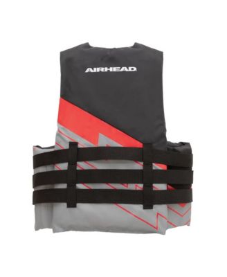Airhead Bolt Type III Family Adult Life Vest Jacket, 2XL/3XL, Red/Gray