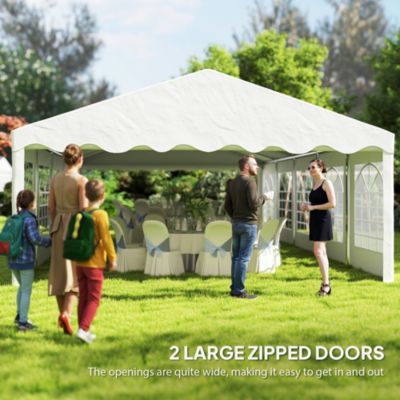 16.5' x 33' Party Tent Canopy with Removable Sidewalls,