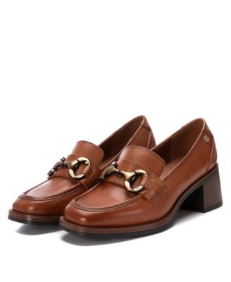 Carmela Leather Collection Women's Heeled Moccasins by Xti