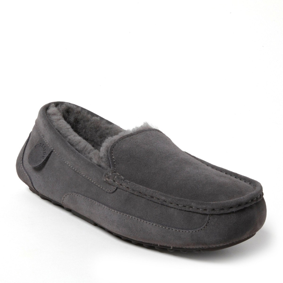 Мужские Dearfoams Men's Fireside By Melbourne Genuine Shearling Moccasin Slipper — фото 2