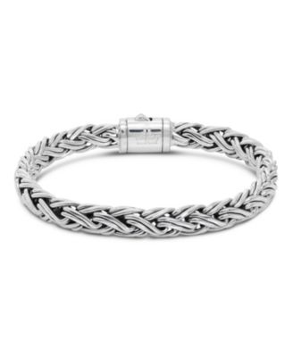 Swiss Blue Topaz & Sterling Silver Paddy Oval 7mm Chain Bracelet, Medium 7.5 in