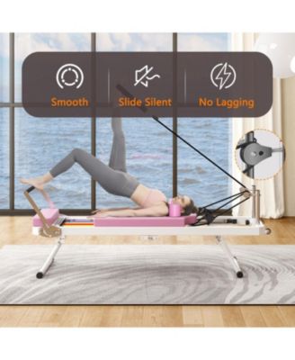 Streamdale Pilates core bed, foldable home high quality, yoga studio with the same commercial fitness equipment, pink