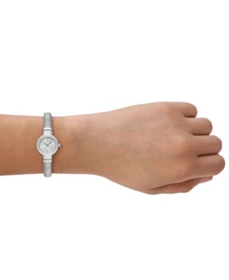 Women's Gramercy Two-Hand Silver-Tone Stainless Steel Watch, 21mm